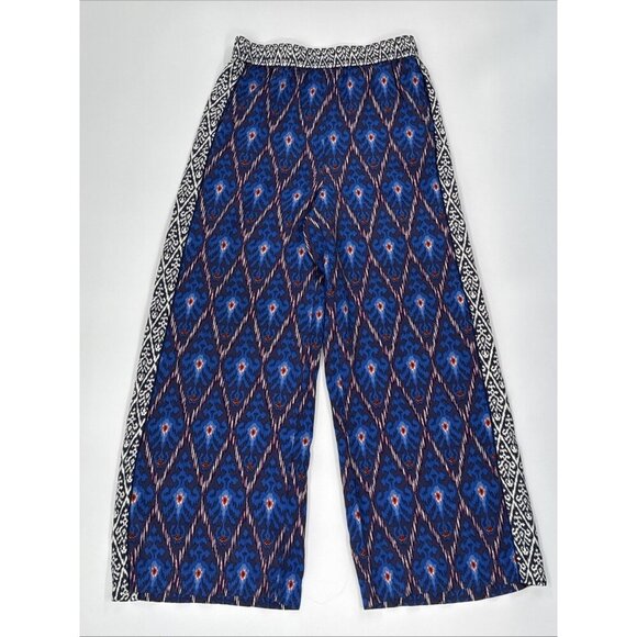 Anthropologie Palazzo Pants Womens Small Vale Boho Colorful Wearable Art Hippie - Picture 1 of 10
